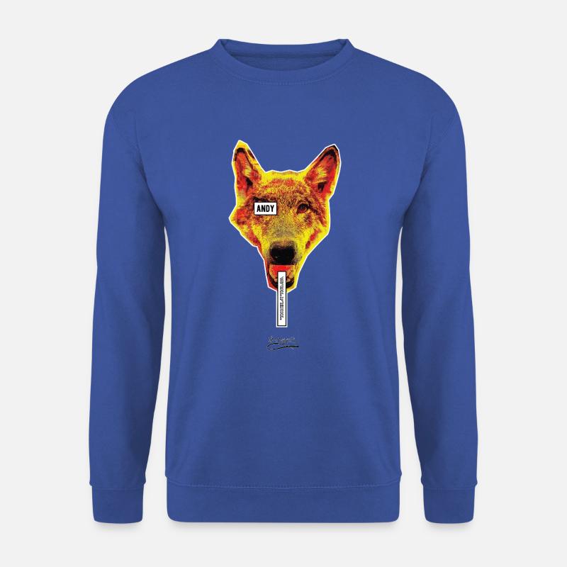 WOLFHOL - Unisex Pullover - Royalblau