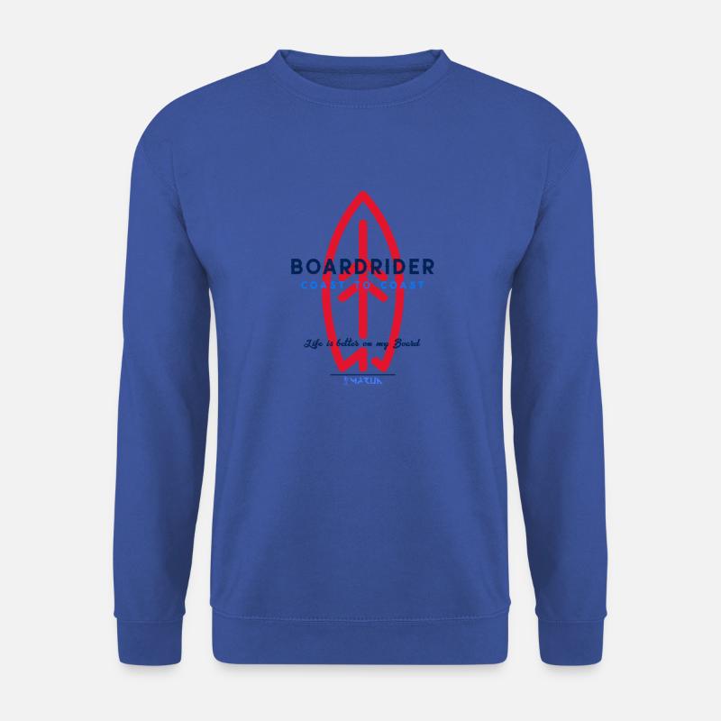 ocean is calling boardriding moc5c - Unisex Pullover - Royalblau