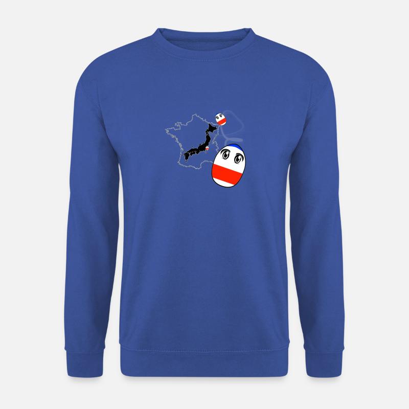 Von Japan nach Frankreich - Unisex Pullover - Royalblau