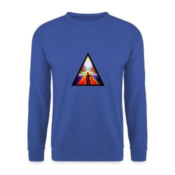 Seelenweg 08 - Sweat-shirt Unisexe - bleu royal - Devant - Alina (178cm) & Michal (187cm)