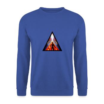 Seelenweg 07 - Sweat-shirt Unisexe - bleu royal - Devant - Alina (178cm) & Michal (187cm)