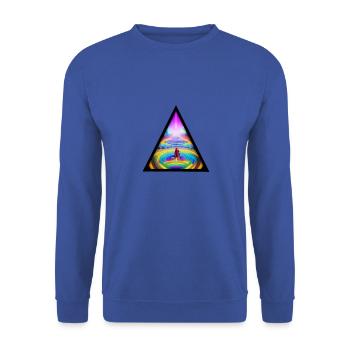 Seelenweg 05 - Sweat-shirt Unisexe - bleu royal - Devant - Alina (178cm) & Michal (187cm)
