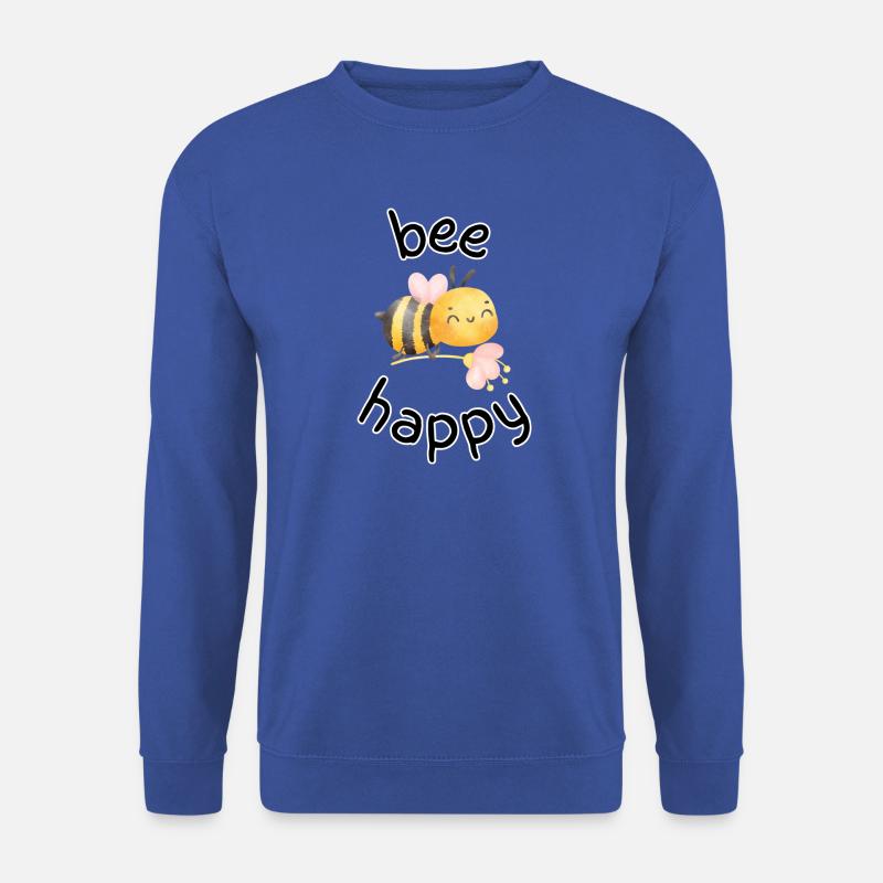Bee Happy - Unisex Pullover - Royalblau