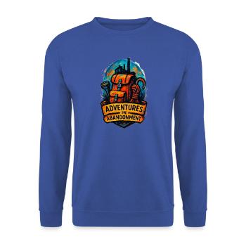 Urbex - Stadterkundung - Unisex Pullover - Royalblau - Vorne - Alina (178cm) & Michal (187cm)