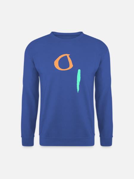 Minimal Abstrakt - Unisex Pullover - Royalblau