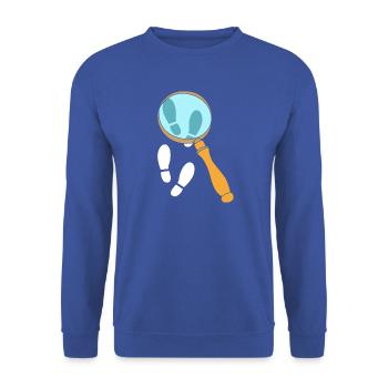 Detektiv - Unisex Pullover - Royalblau - Vorne - Alina (178cm) & Michal (187cm)