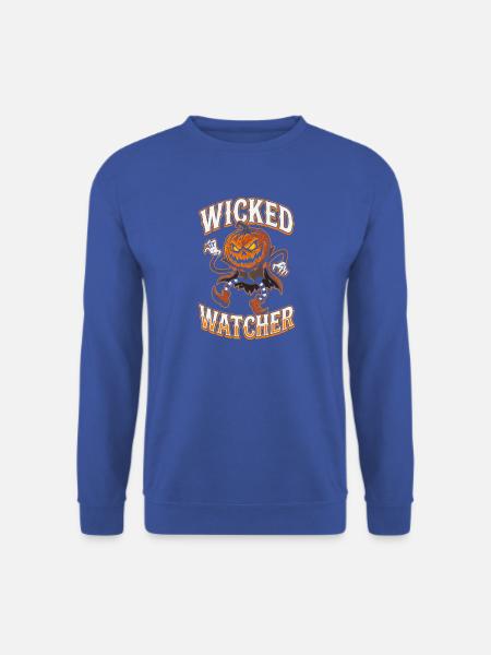 Wicked Watcher Kürbis - Unisex Pullover - Royalblau