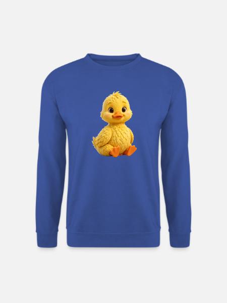 Sonneniger Entlein-Plüsch-Charme - Unisex Pullover - Royalblau