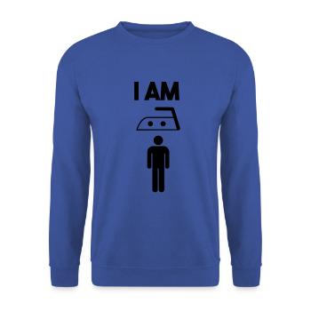 homme de super-héros de fer dictons sympas cool héros papa - Sweat-shirt Unisexe - bleu royal - Devant - Alina (178cm) & Michal (187cm)