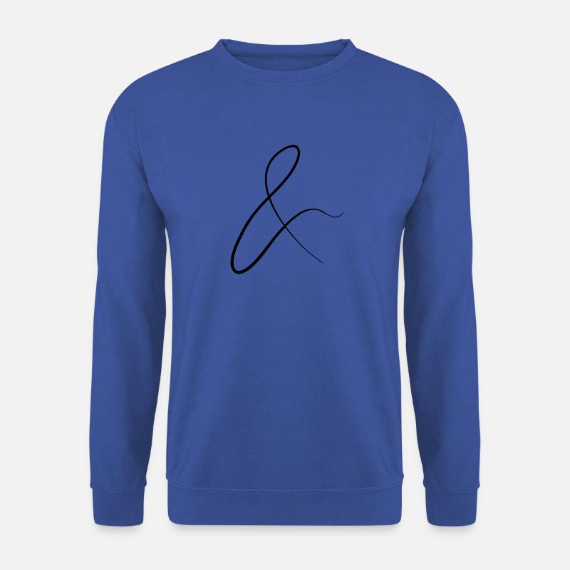 and characters in cursive script - Unisex Sweatshirt - royal blue