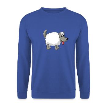 Loup dans la bergerie - Sweat-shirt Unisexe - bleu royal - Devant - Alina (178cm) & Michal (187cm)