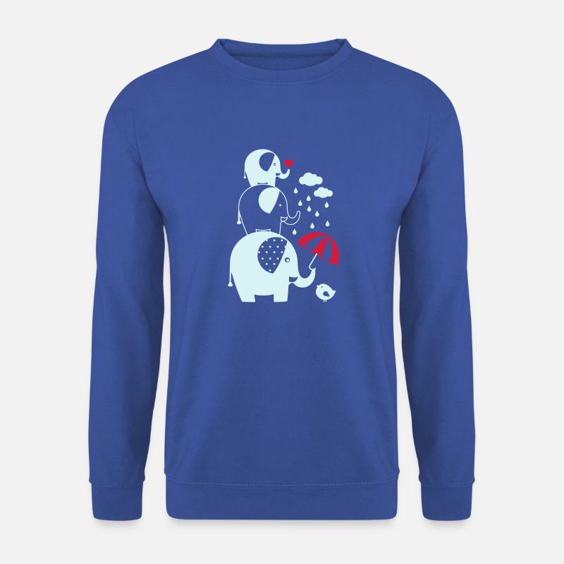 Elefanten - Unisex Pullover - Royalblau