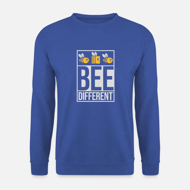 bee different saying quote - Unisex Sweatshirt - royal blue
