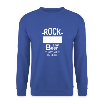 Bier Wein Whiskey Schnaps Alkohol - Unisex Pullover - Royalblau - Vorne - Alina (178cm) & Michal (187cm)