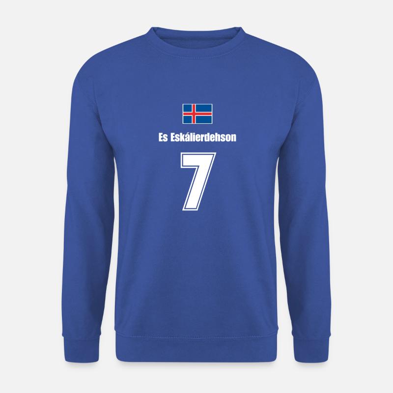 Island Trikot Nr.7 - Unisex Pullover - Royalblau