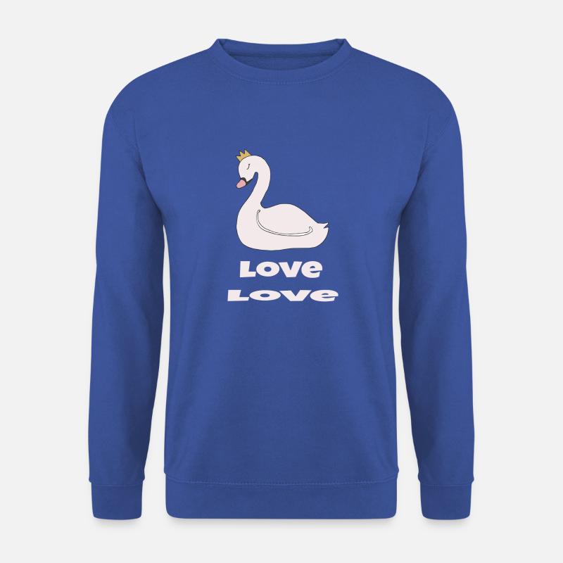 schwan love - Unisex Pullover - Royalblau