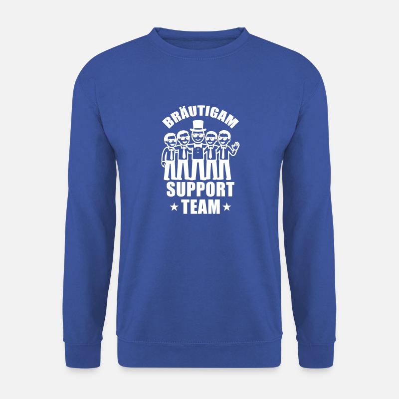 Bräutigam Support Team Hochzeit - Unisex Pullover - Royalblau