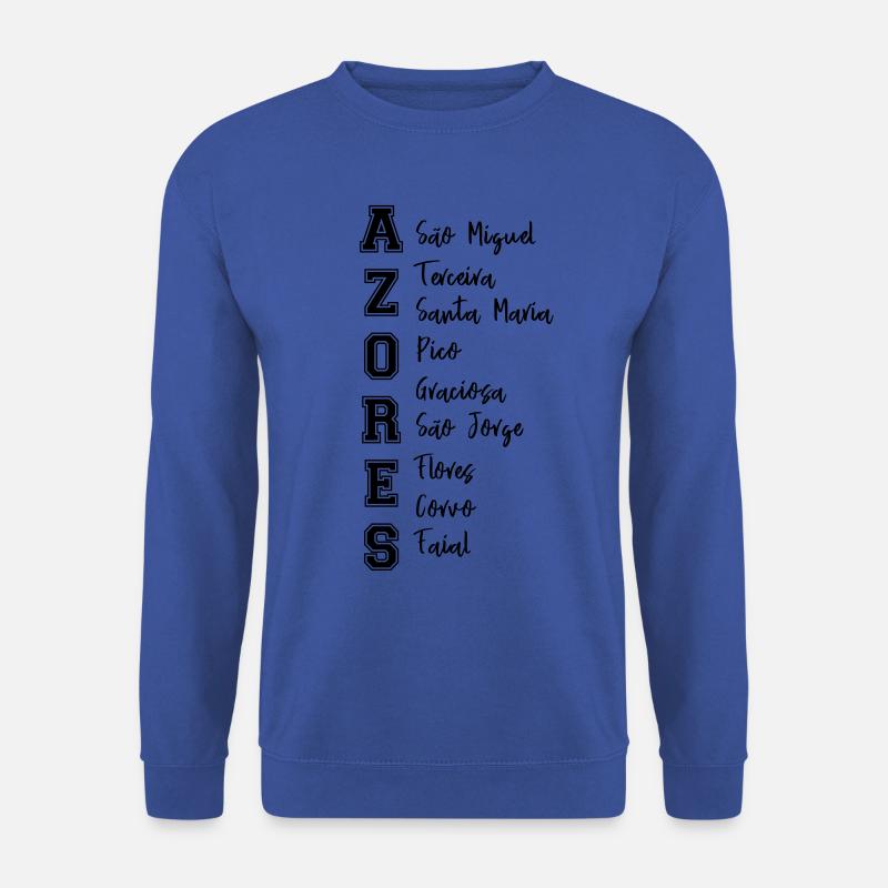 9 Inseln Azoren / Azores - Unisex Pullover - Royalblau