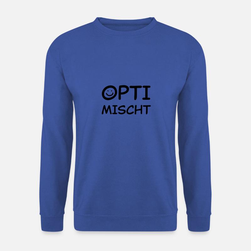 Optimischt | Schweizer Mundart cool lustig Spruch - Unisex Pullover - Royalblau