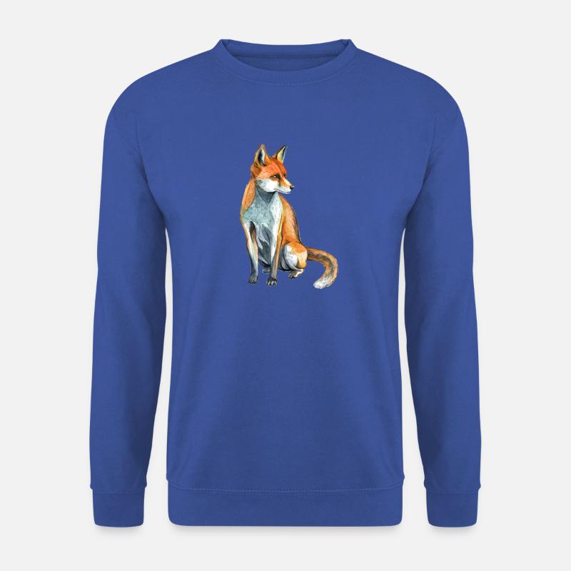 Fuchs - Unisex Pullover - Royalblau