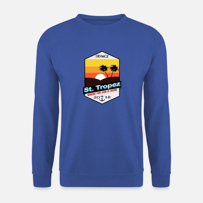 St. Tropez - Frankreich - Vintage - Unisex Pullover - Royalblau