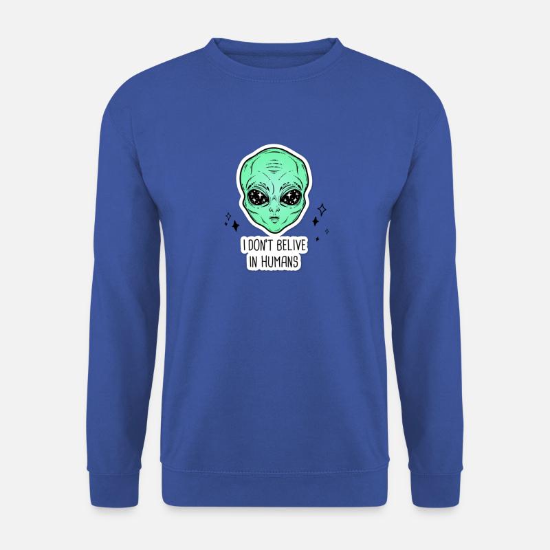 Ich glaube nicht an Menschen - Unisex Pullover - Royalblau
