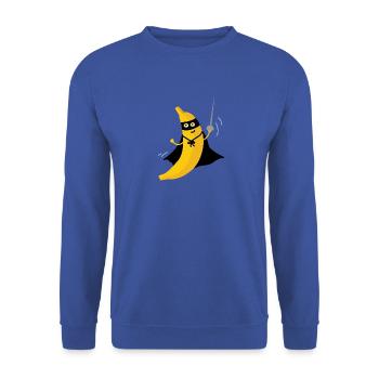 Super-héros de la banane - Sweat-shirt Unisexe - bleu royal - Devant - Alina (178cm) & Michal (187cm)