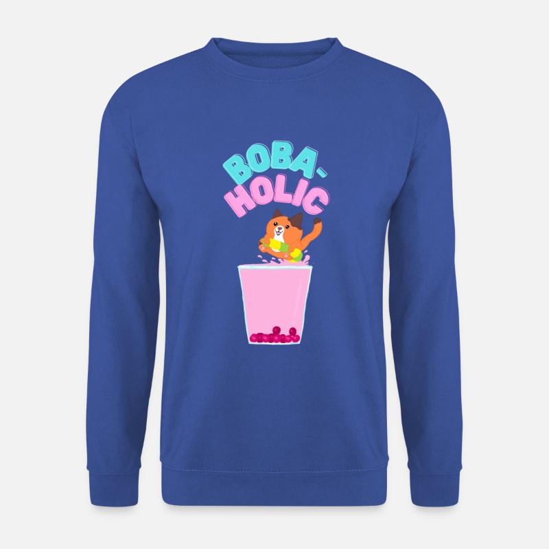 Bubble-tea cat / Boba-tea Cat - Unisex Sweatshirt - royal blue