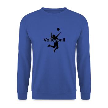 Volleyball player font center - Unisex Sweatshirt - royal blue - Front - Alina (178cm) & Michal (187cm)