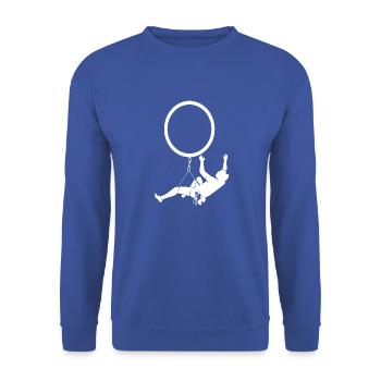 Bouldern Klettern Climbing - Unisex Pullover - Royalblau - Vorne - Alina (178cm) & Michal (187cm)