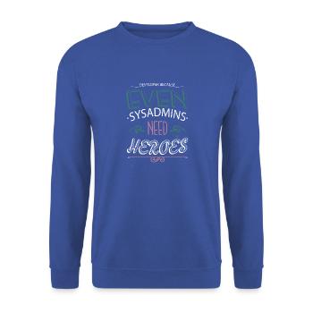 funny sayings fathersday programming funny joke - Unisex Pullover - Royalblau - Vorne - Alina (178cm) & Michal (187cm)