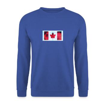 Urban Canada - Unisex Sweatshirt - royal blue - Front - Alina (178cm) & Michal (187cm)