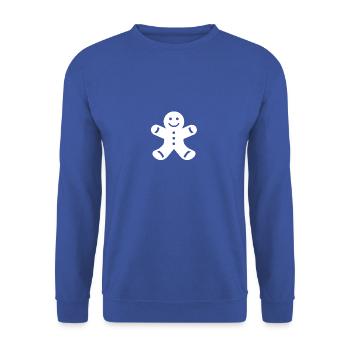 Gingerbread Man - Sweat-shirt Unisexe - bleu royal - Devant - Alina (178cm) & Michal (187cm)