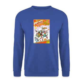 Kölner Karneval Farbenfest Alaaf - Unisex Pullover - Royalblau - Vorne - Alina (178cm) & Michal (187cm)