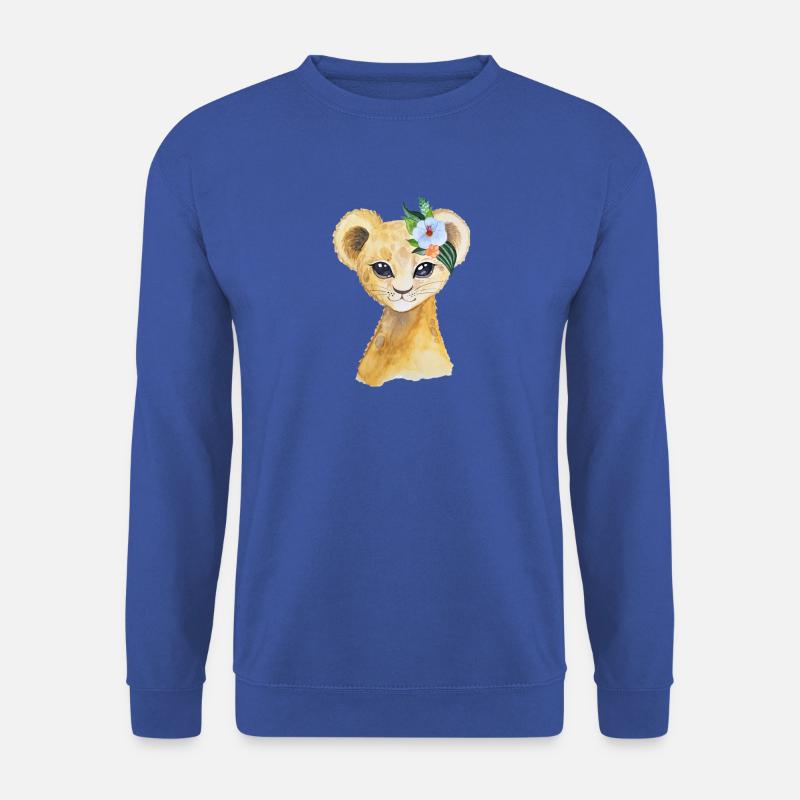 Löwe Baby - Unisex Pullover - Royalblau
