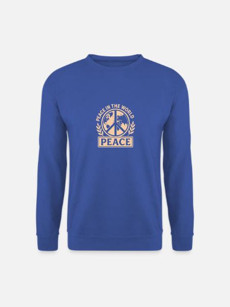Globale Botschaft der Friedfertigkeit - Unisex Pullover - Royalblau