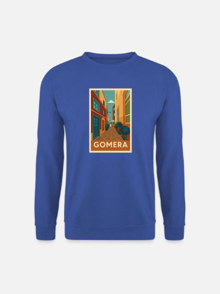 Gomera Insel Street Poster - Unisex Pullover - Royalblau