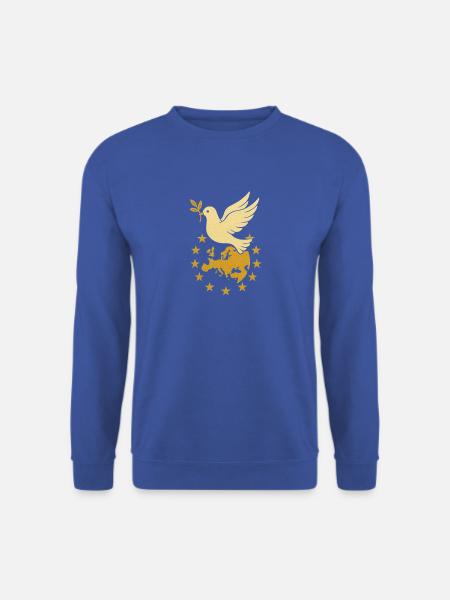 „Europa & Friedenstaube“ – Einheit in Vielfalt - Unisex Pullover - Royalblau