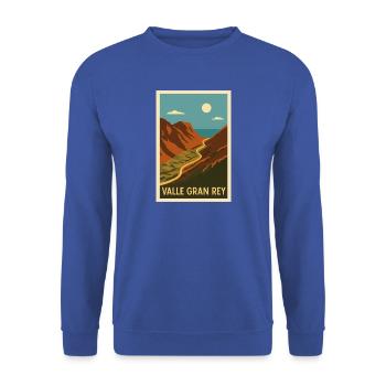 Valle Gran Rey - Unisex Pullover - Royalblau - Vorne - Alina (178cm) & Michal (187cm)