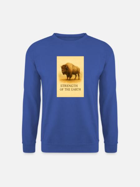 Die Stärke des Erdbisons - Unisex Pullover - Royalblau