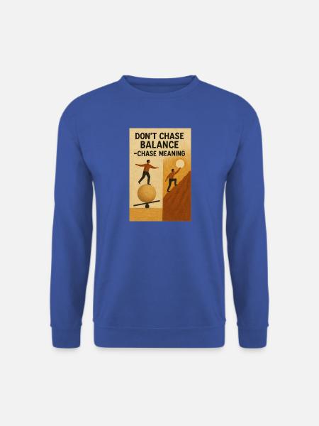 Gleichgewicht Sinnsuche - Unisex Pullover - Royalblau