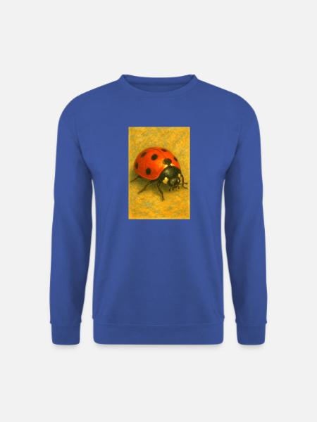 Red Ladybug Kunstdruck - Unisex Pullover - Royalblau