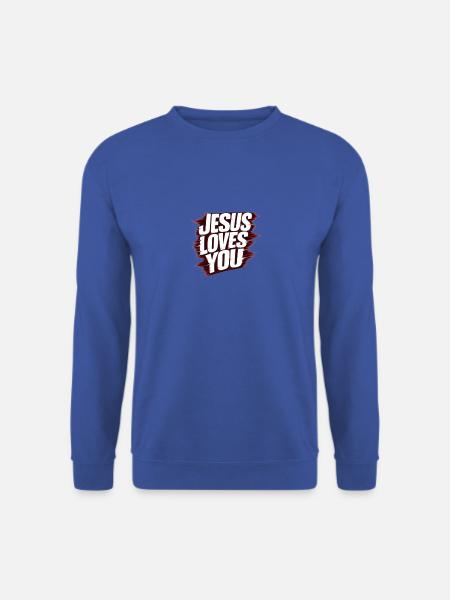 Jesus loves you - Unisex Pullover - Royalblau