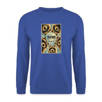 Plakat des Waschbärenrats - Unisex Pullover - Royalblau - Vorne - Alina (178cm) & Michal (187cm)