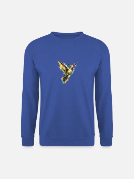 Wild Geometry Kolibris - Unisex Pullover - Royalblau