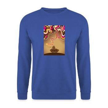 Panzer Tank Love No War Stop Krieg Frieden - Unisex Pullover - Royalblau - Vorne - Alina (178cm) & Michal (187cm)