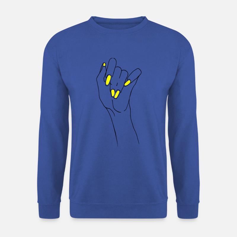 Spinne die Hand - Unisex Pullover - Royalblau