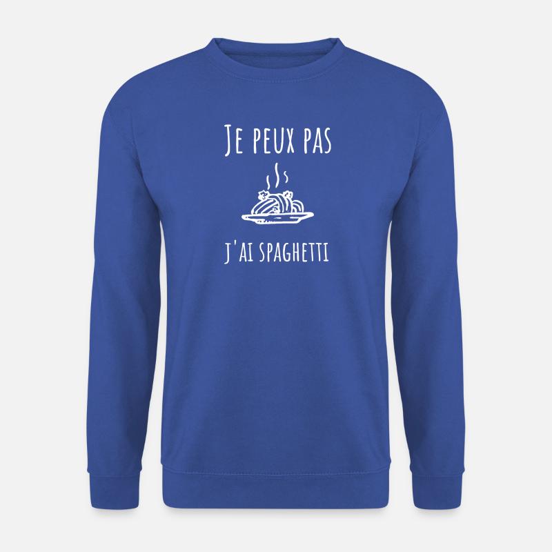 Je peux pas j'ai spaghetti. - Sweat-shirt Unisexe - bleu royal