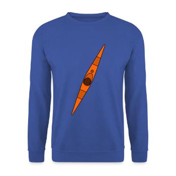 orange kayak - Unisex Sweatshirt - royal blue - Front - Alina (178cm) & Michal (187cm)