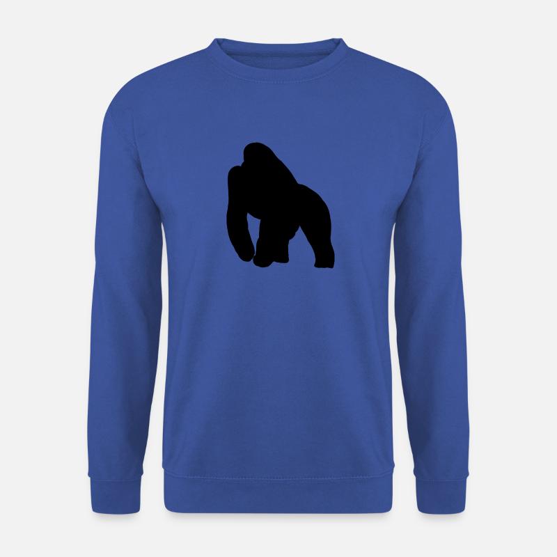 Gorilla Silhouette - Unisex Pullover - Royalblau